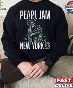 Official Pearl Jam Tour September 4rd 2024 New York, NY Madison Square Garden Merch shirt