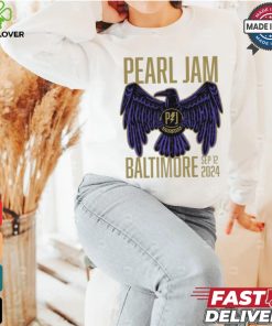 Official Pearl Jam With Glen Hansard Event Tee At CFG Bank Arena In Baltimore MD On September 12th 2024 The Eagle Artwork Two Side Unisex T Shirt 3 Official Pearl Jam With Glen Hansard Event Tee At CFG Bank Arena In Baltimore MD On September 12th 2024 The Eagle Artwork Two Side Unisex T Shirt