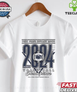 Official Penn State Nittany Lions 2024 NCAA Division I Women’s Volleyball Champions Vintage T-Shirt, celebrating their championship victory with a retro-inspired design.