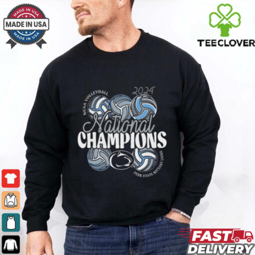 Official Penn State Nittany Lions 2024 NCAA Women’s Volleyball National Champions Stacked Comfort Colors Shirt