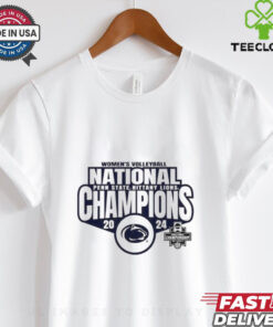 Official Penn State Nittany Lions 2024 Women’s Volleyball National Champions NCAA T-Shirt, celebrating their championship victory with a proud and bold design.