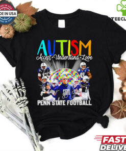 Official Penn State Nittany Lions Autism accept understand love signatures shirt