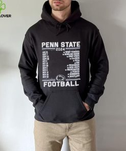 Official Penn State Nittany Lions Champion 2024 Football Schedule Shirt