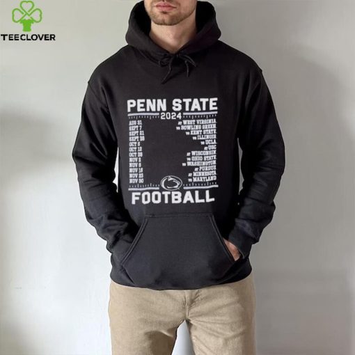 Official Penn State Nittany Lions Champion 2024 Football Schedule Shirt