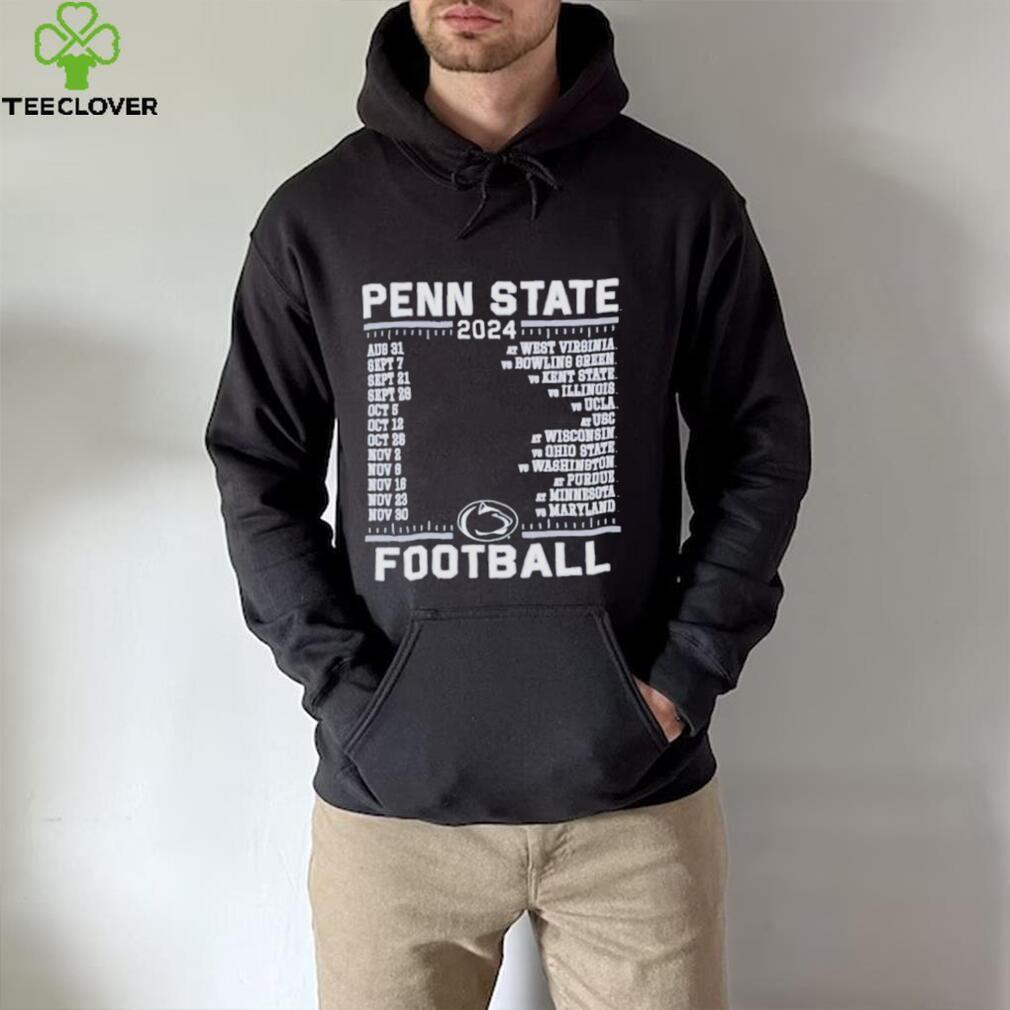Official Penn State Nittany Lions Champion 2024 Football Schedule Shirt Official Penn State Nittany Lions Champion 2024 Football Schedule Shirt