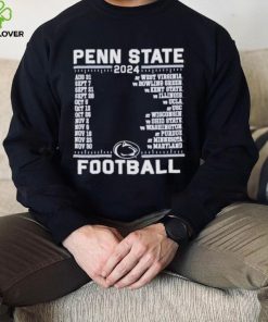 Official Penn State Nittany Lions Champion 2024 Football Schedule Shirt