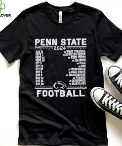 Official Penn State Nittany Lions Champion 2024 Football Schedule Shirt
