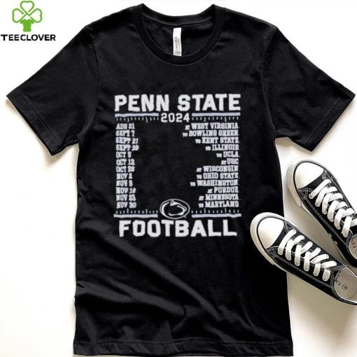 Official Penn State Nittany Lions Champion 2024 Football Schedule Shirt