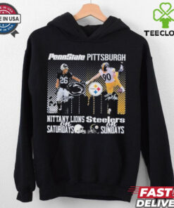 Official Penn State Nittany Lions On Saturdays x Pittsburgh Steelers On Sundays T Shirt