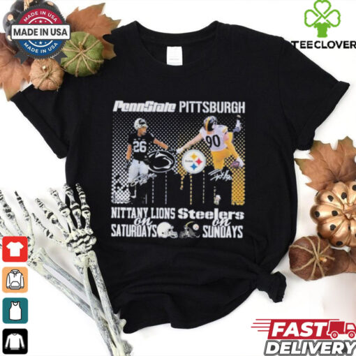 Official Penn State Nittany Lions On Saturdays x Pittsburgh Steelers On Sundays T Shirt