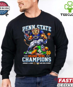 Official Penn State Nittany Lions Orange Bowl 2025 Champs mascot shirt