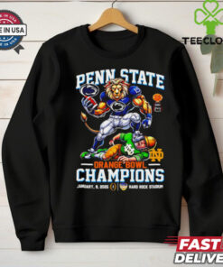 Official Penn State Nittany Lions Orange Bowl 2025 Champs mascot shirt