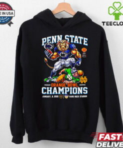 Official Penn State Nittany Lions Orange Bowl 2025 Champs mascot shirt