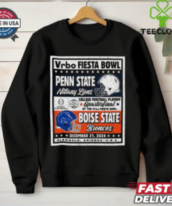 Official Penn State Nittany Lions Vs Boise State Broncos CFP Vrbo Fiesta Bowl Matchup Ringside Rivalry Dec 31 2024 Vintage t shirt