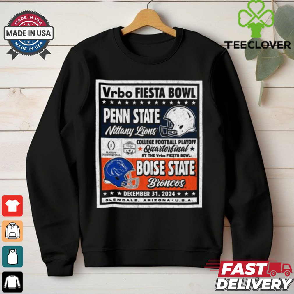 Official Penn State Nittany Lions Vs Boise State Broncos CFP Vrbo Fiesta Bowl Matchup Ringside Rivalry Dec 31 2024 Vintage t shirt Official Penn State Nittany Lions Vs Boise State Broncos CFP Vrbo Fiesta Bowl Matchup Ringside Rivalry Dec 31 2024 Vintage t shirt
