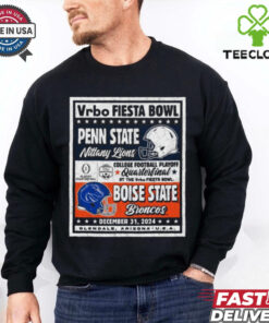 Official Penn State Nittany Lions Vs Boise State Broncos CFP Vrbo Fiesta Bowl Matchup Ringside Rivalry Dec 31 2024 Vintage t shirt