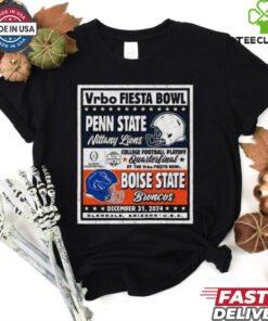 Official Penn State Nittany Lions Vs Boise State Broncos CFP Vrbo Fiesta Bowl Matchup Ringside Rivalry Dec 31 2024 Vintage t shirt