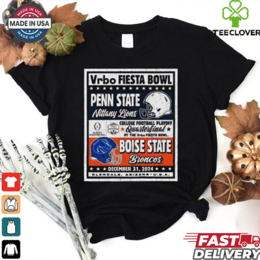 Official Penn State Nittany Lions Vs Boise State Broncos CFP Vrbo Fiesta Bowl Matchup Ringside Rivalry Dec 31 2024 Vintage t shirt