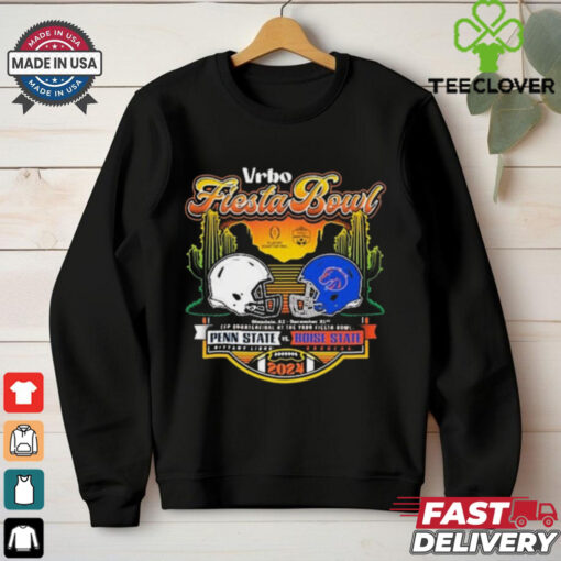 Official Penn State Nittany Lions Vs Boise State Broncos Helmet Dec 31 2024 CFP Vrbo Fiesta Bowl Matchup Sunset Showdown t shirt