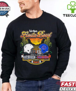 Official Penn State Nittany Lions Vs Boise State Broncos Helmet Dec 31 2024 CFP Vrbo Fiesta Bowl Matchup Sunset Showdown t shirt