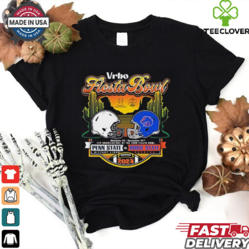 Official Penn State Nittany Lions Vs Boise State Broncos Helmet Dec 31 2024 CFP Vrbo Fiesta Bowl Matchup Sunset Showdown t shirt