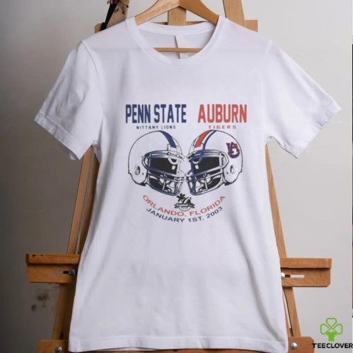 Official Penn State V Auburn College Football Helmets T Shirt