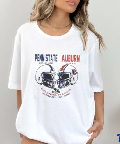 Official Penn State V Auburn College Football Helmets T Shirt