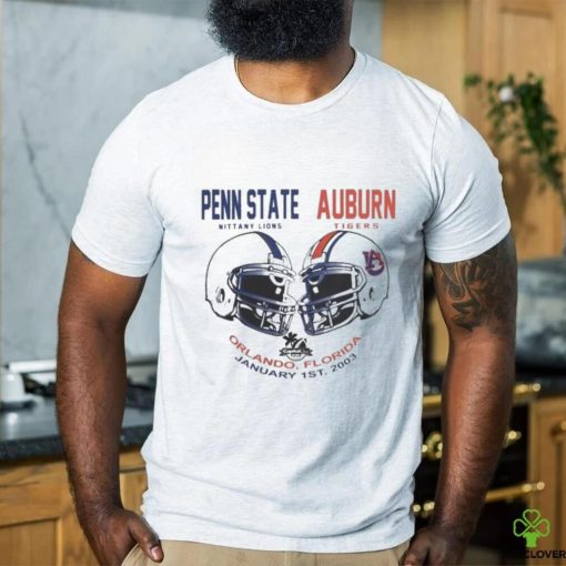 Official Penn State V Auburn College Football Helmets T Shirt