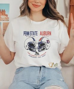 Official Penn State V Auburn College Football Helmets T Shirt