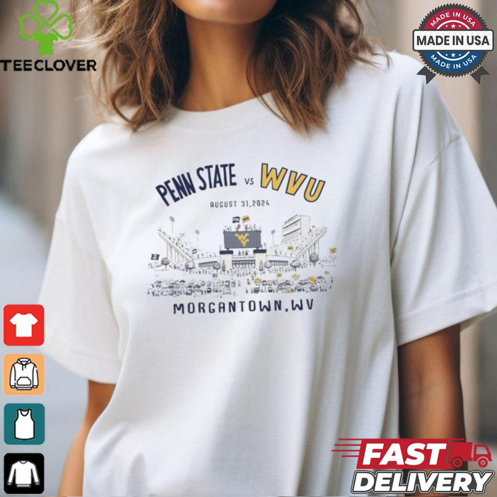 Official Penn State WVU Game vs WVU August 31 2024 T shirt Official Penn State WVU Game vs WVU August 31 2024 T shirt