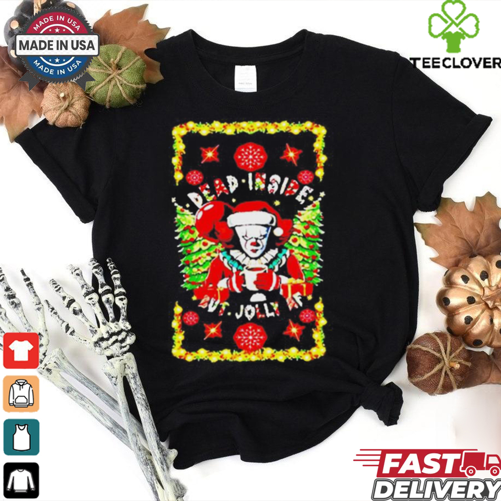 Official Pennywise dead inside but jolly af Christmas Sweatshirt Official Pennywise dead inside but jolly af Christmas Sweatshirt