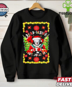 Official Pennywise dead inside but jolly af Christmas Sweatshirt