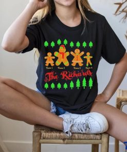 Official Personalised The Gingerbread Family Christmas Tee Shirt