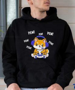 Official Pew Pew Pew Shiba Inu T Shirt
