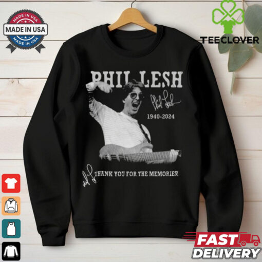 Official Phil Lesh 1940 2024 x Grateful Dead Thank You For The Memories Signature Shirt