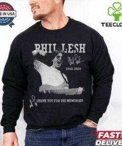 Official Phil Lesh 1940 2024 x Grateful Dead Thank You For The Memories Signature Shirt