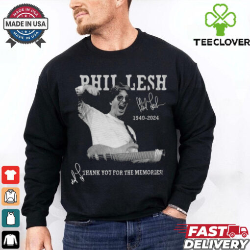 Official Phil Lesh 1940 2024 x Grateful Dead Thank You For The Memories Signature Shirt