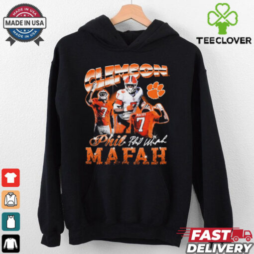 Official Phil Mafah Clemson Tigers 90s Retro Signature Graphic t shirt