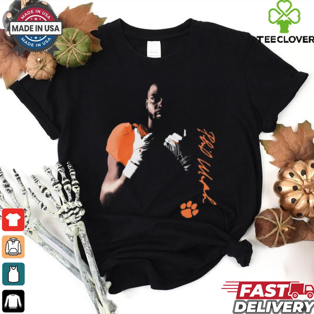 Official Phil Mafah Spotlight Clemson Tigers football Signature t shirt Official Phil Mafah Spotlight Clemson Tigers football Signature t shirt