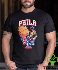 Official Philadelphia 76ers Hyperfly Unisex NBA x My Hero Academia All Might Smash T Shirt