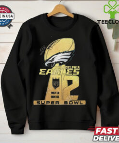 Official Philadelphia Eagles 2 Super Bowl 2017 2024 Shirt