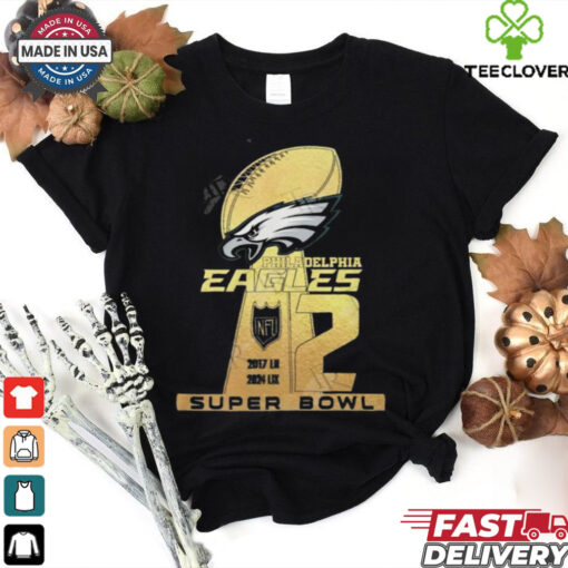 Official Philadelphia Eagles 2 Super Bowl 2017 2024 Shirt