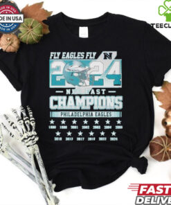 Official Philadelphia Eagles 2024 NFC East Champions Fly Eagles Fly Shirt