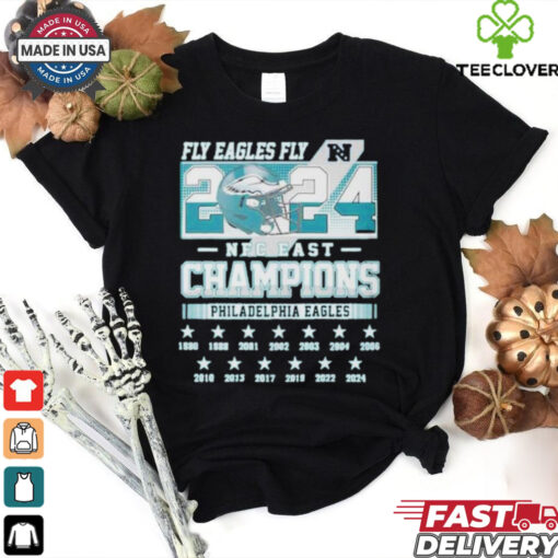 Official Philadelphia Eagles 2024 NFC East Champions Fly Eagles Fly Shirt
