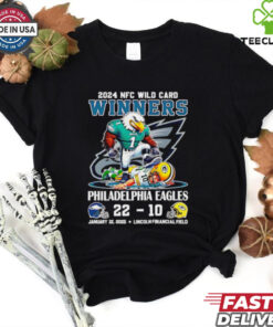 Official Philadelphia Eagles 2025 NFC Divisional Winners 22 10 mascot shirt