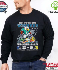 Official Philadelphia Eagles 2025 NFC Divisional Winners 22 10 mascot shirt