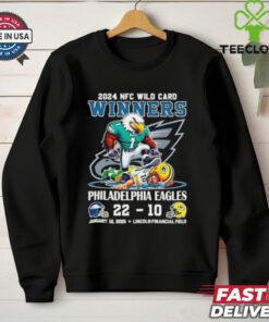 Official Philadelphia Eagles 2025 NFC Divisional Winners 22 10 mascot shirt