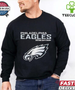 Official Philadelphia Eagles 2025 daily sports calendar shirt