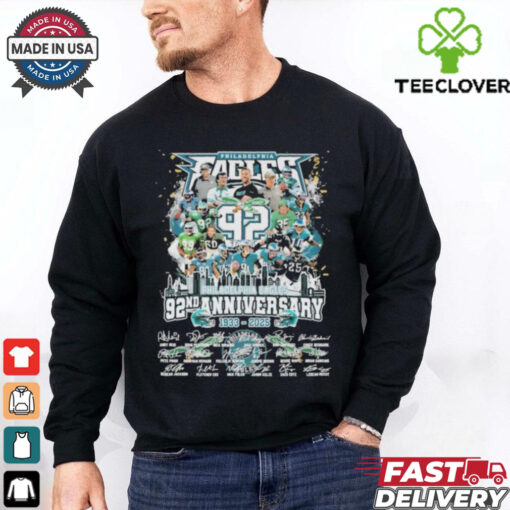 Official Philadelphia Eagles 92nd Anniversary 1933 2024 Signatures shirt