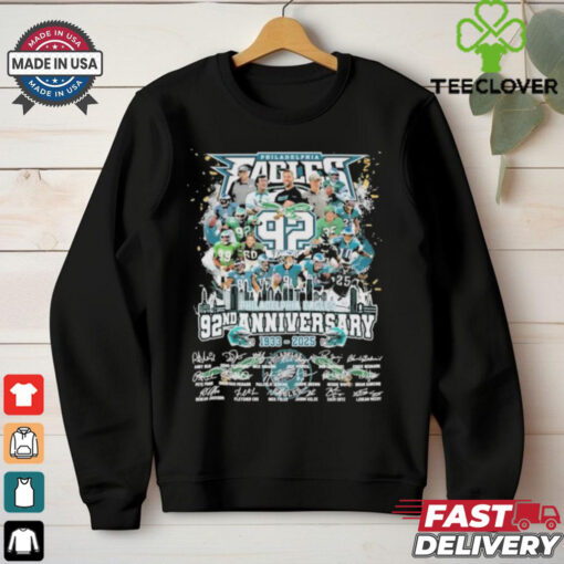 Official Philadelphia Eagles 92nd Anniversary 1933 2024 Signatures shirt